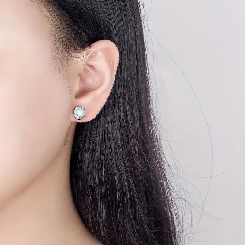 Sterling Silver Moonstone Antler Pendant, Bracelet & Earrings Set