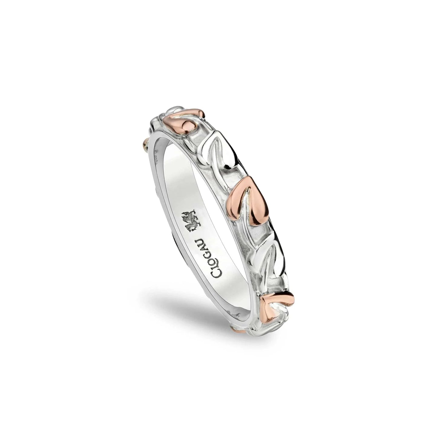 Clogau Sterling Silver & 9ct Rose Gold Tree of Life Ring RRP £129.00 size L, M, N, Q, R or S