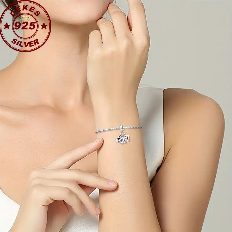 Sterling Silver Aces Playing Cards Bead Charm