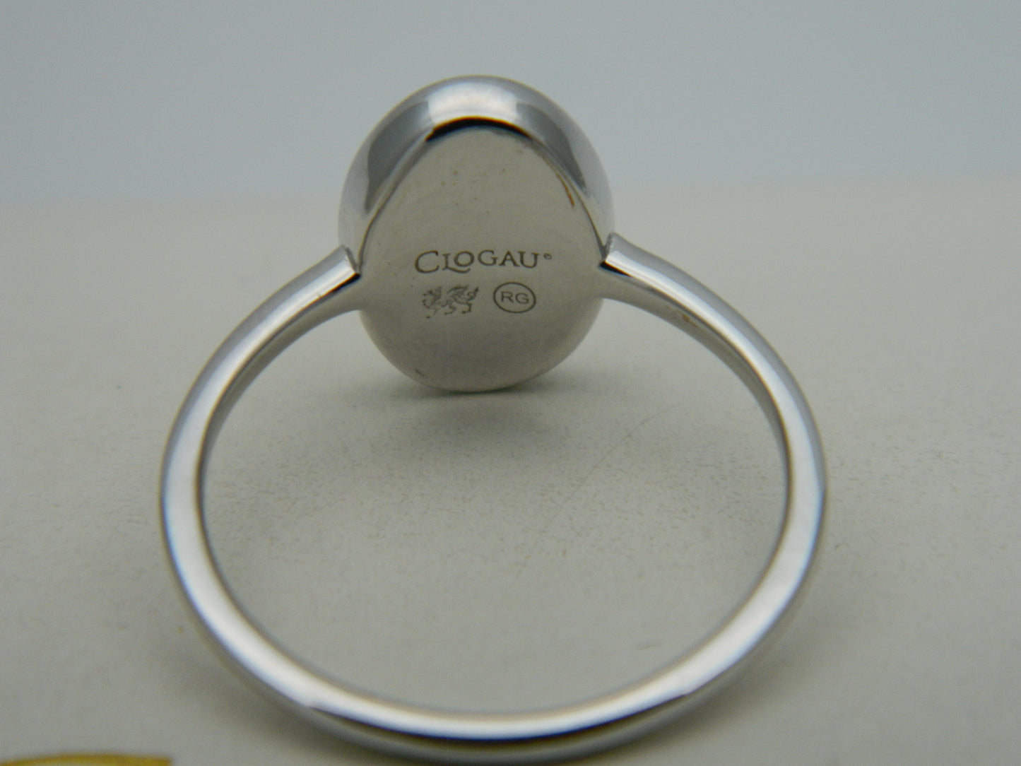 Clogau Sterling Silver & 9ct Rose Gold Forget Me Not Flower Ring size P or Q