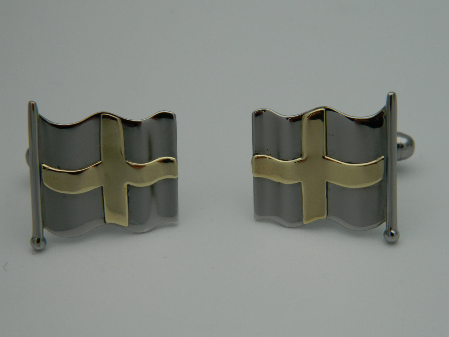 Clogau Sterling Silver & 9ct Yellow Gold St David's Cufflinks