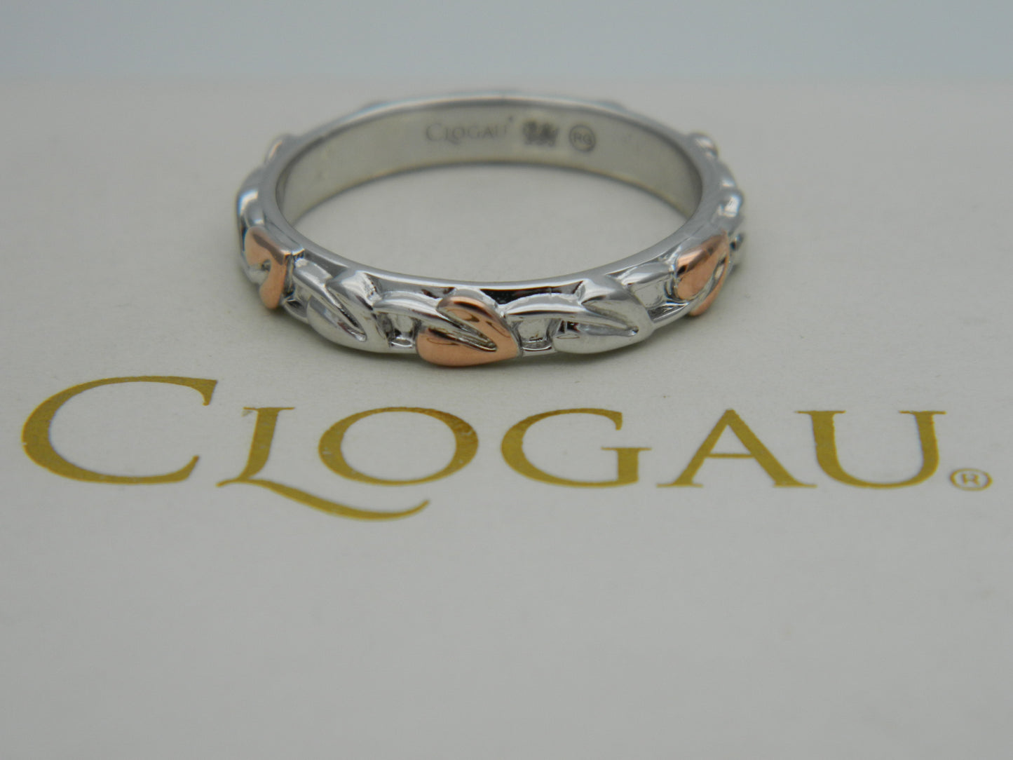 Clogau Sterling Silver & 9ct Rose Gold Tree of Life Ring RRP £129.00 size L, M, N, Q, R or S