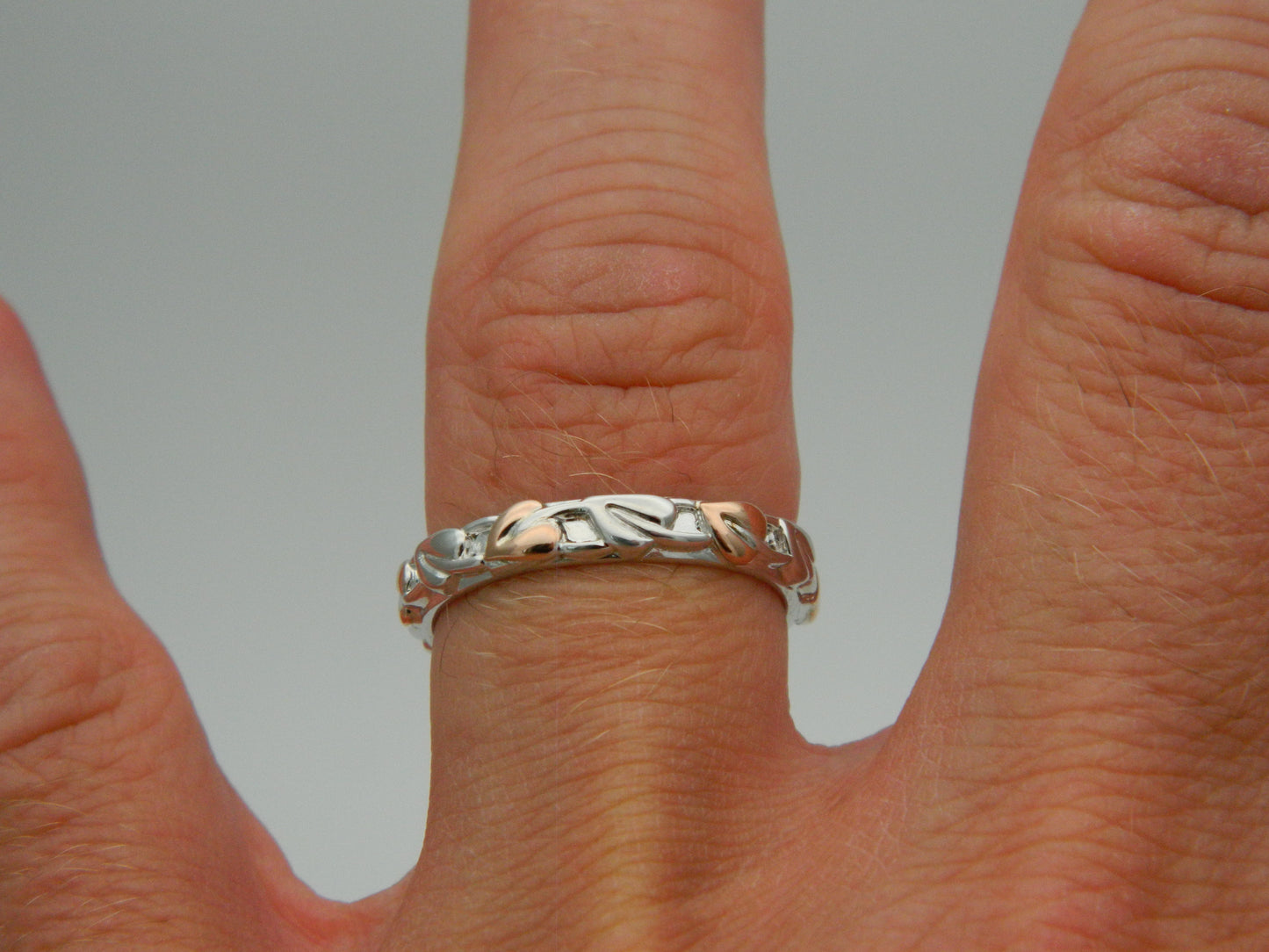 Clogau Sterling Silver & 9ct Rose Gold Tree of Life Ring RRP £129.00 size L, M, N, Q, R or S