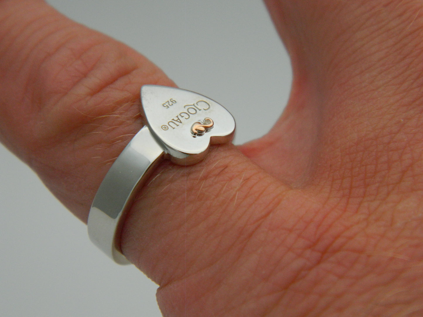 Clogau Sterling Silver & 9ct Rose Gold Tree of Life Insignia Heart Ring RRP £149.00 size K, L, M, N, O or Q