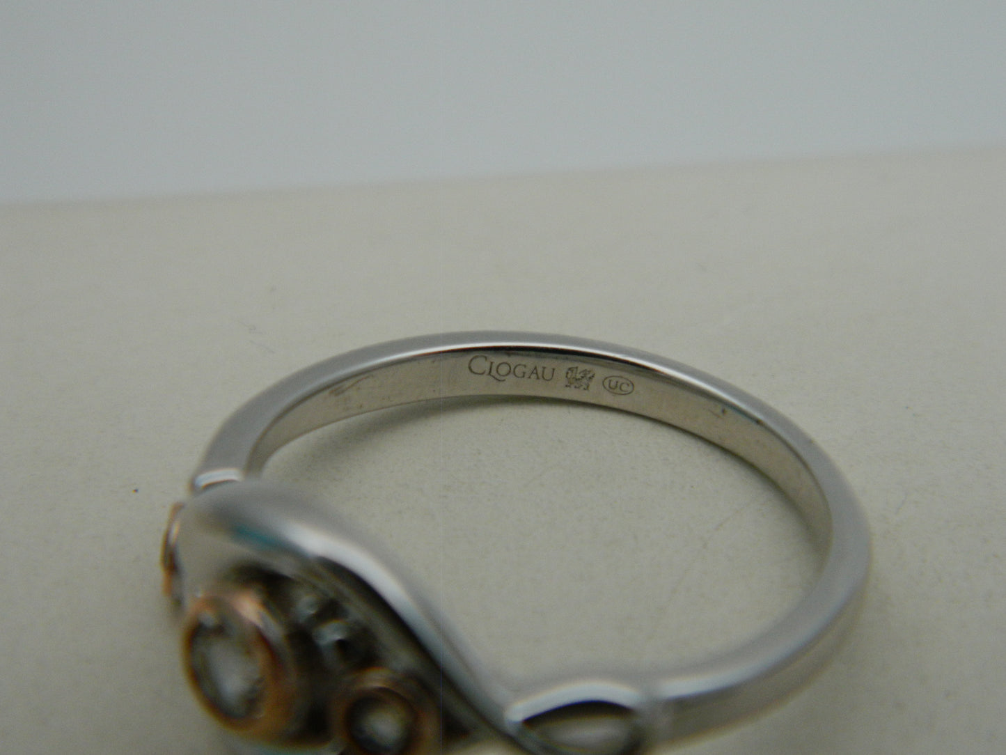 Clogau Sterling Silver & 9ct Rose Gold Pistyll Rhaeadr Topaz Ring RRP £149.00 size N