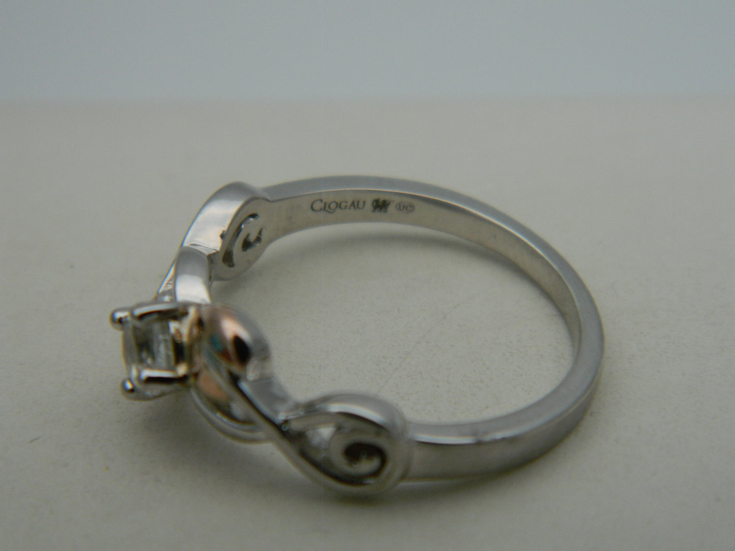 Clogau Sterling Silver & 9ct Rose Gold Tree of Life Topaz Ring RRP £149.00 size L