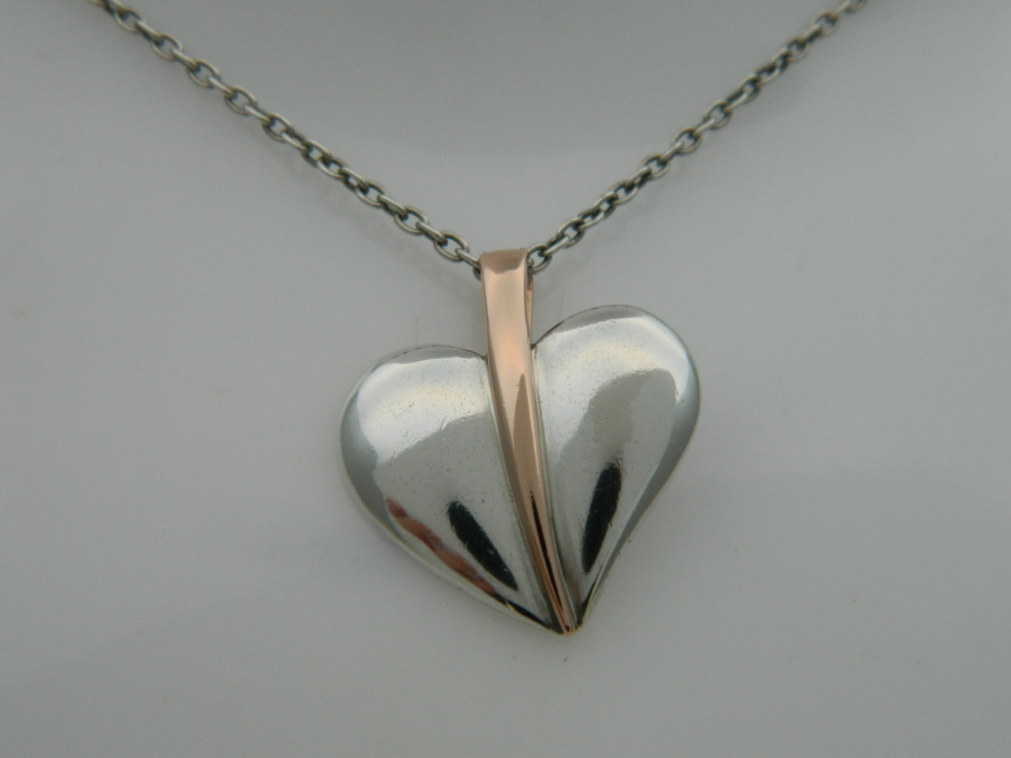 Clogau Sterling Silver & 9ct Rose Gold Love Vine Heart Pendant (Used)