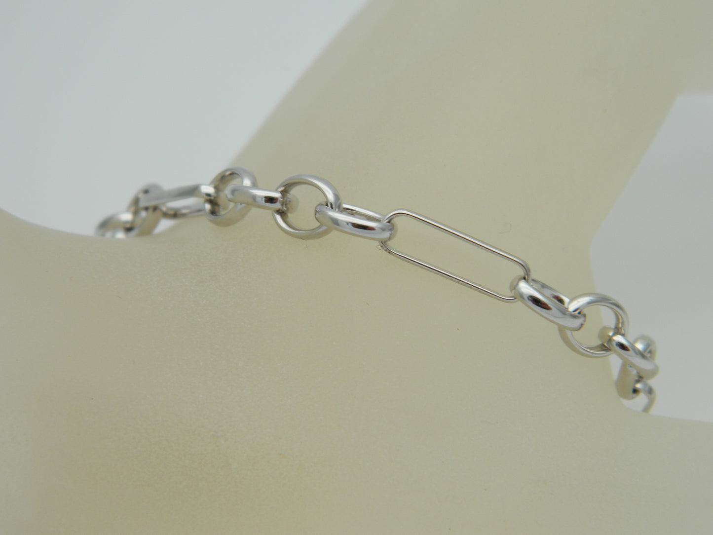 Clogau Sterling Silver & 9ct Rose Gold 18cm Tree of Life Figaro Bracelet RRP £229.00