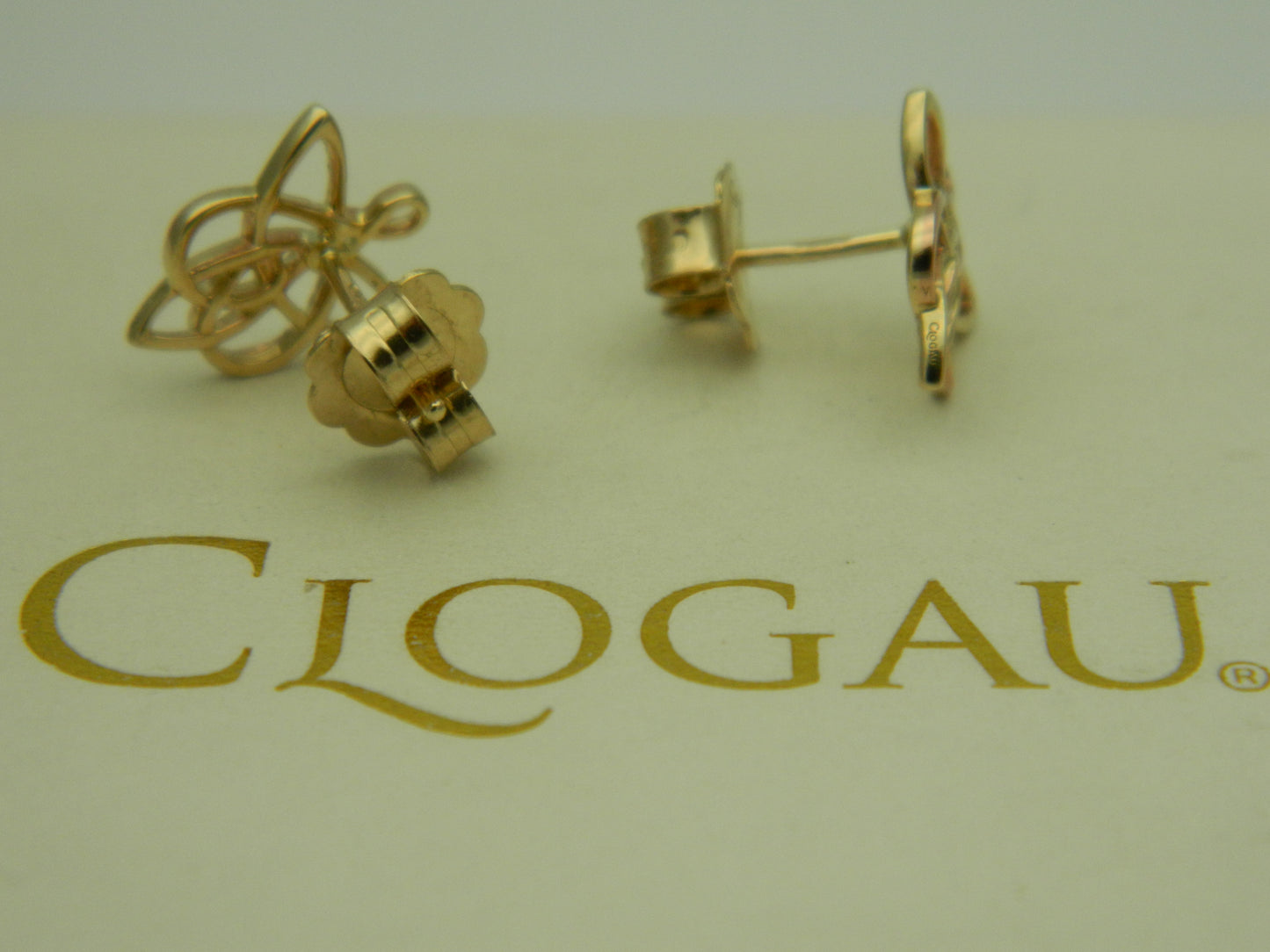 Clogau 9ct Yellow & Rose Gold Fairies of the Mine Stud Earrings RRP £440.00