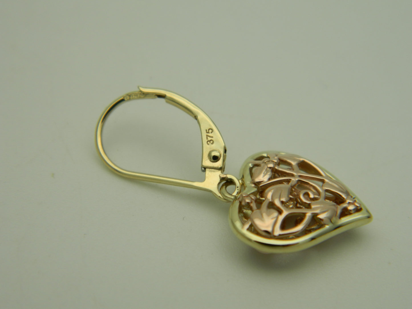 Clogau 9ct Yellow & Rose Gold Tree of Life Fairy Heart Drop Earrings
