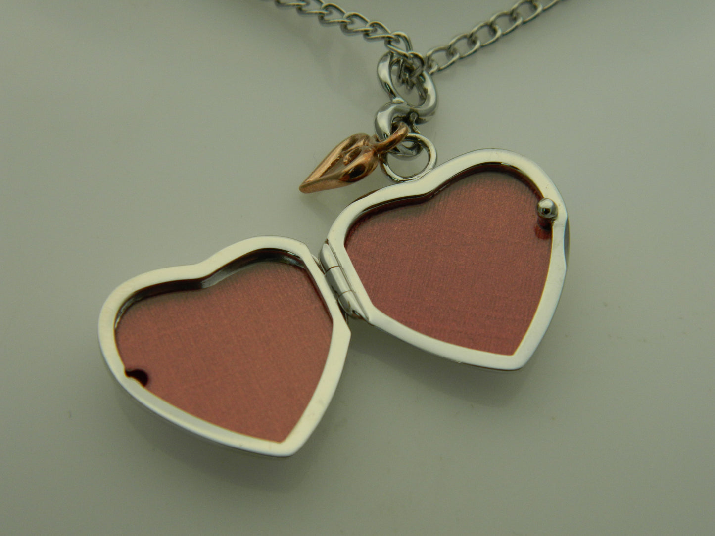 Clogau Sterling Silver & 9ct Rose Gold Cariad Heart Locket RRP £239.00