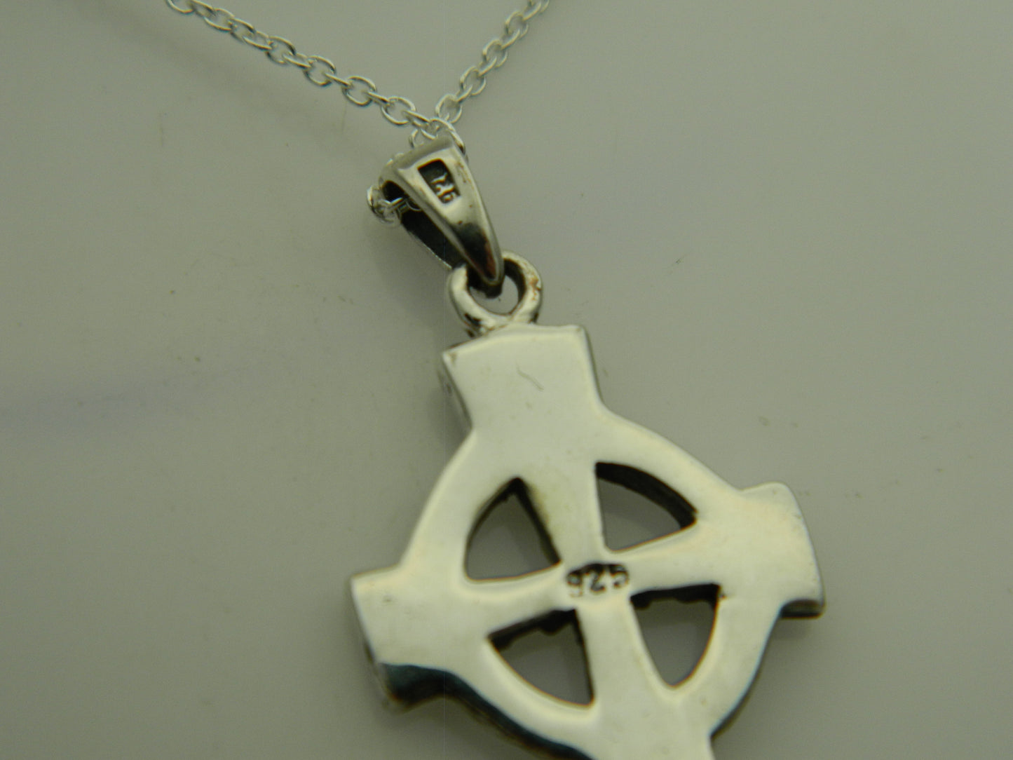Sterling Silver Celtic Cross Pendant & Chain
