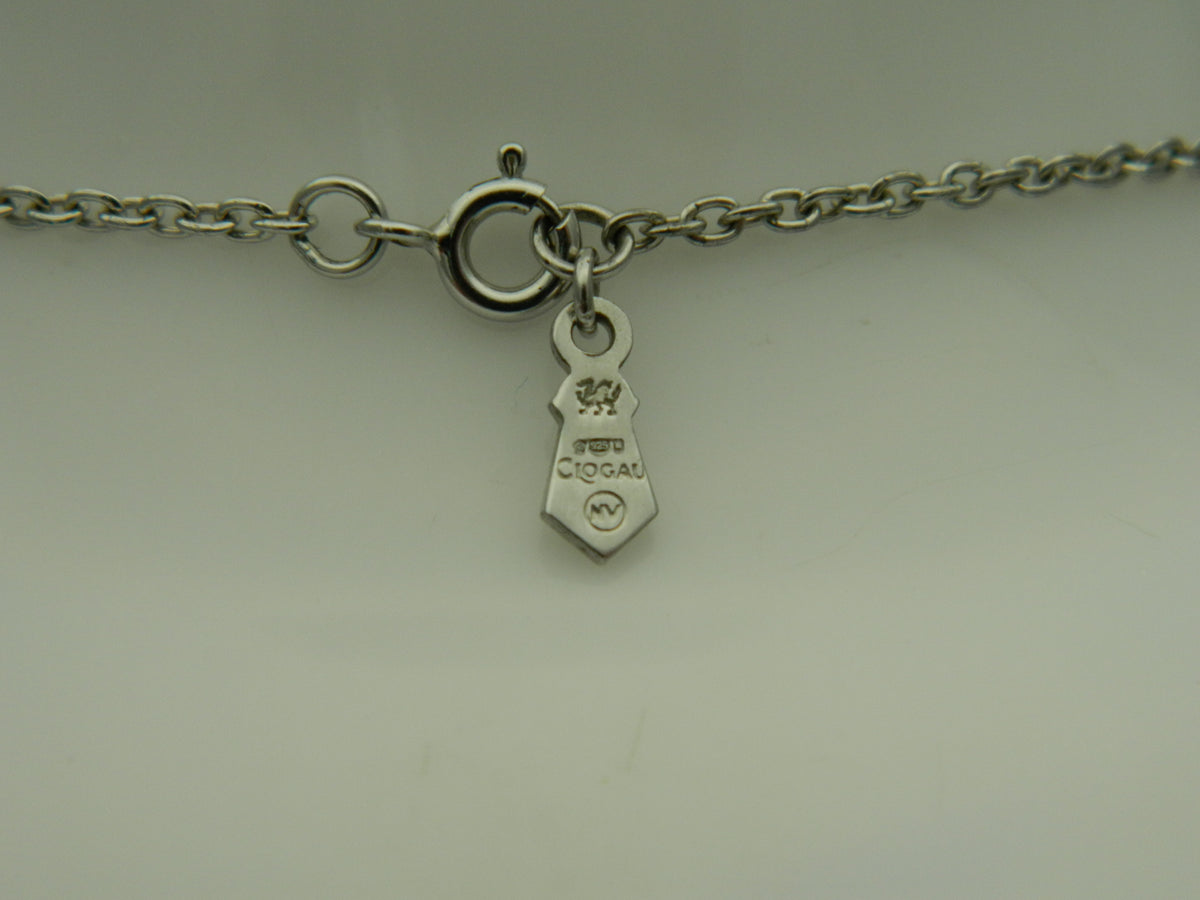 Clogau Sterling Silver & 9ct Rose Gold Ripples Quartz Pendant (pre loved)