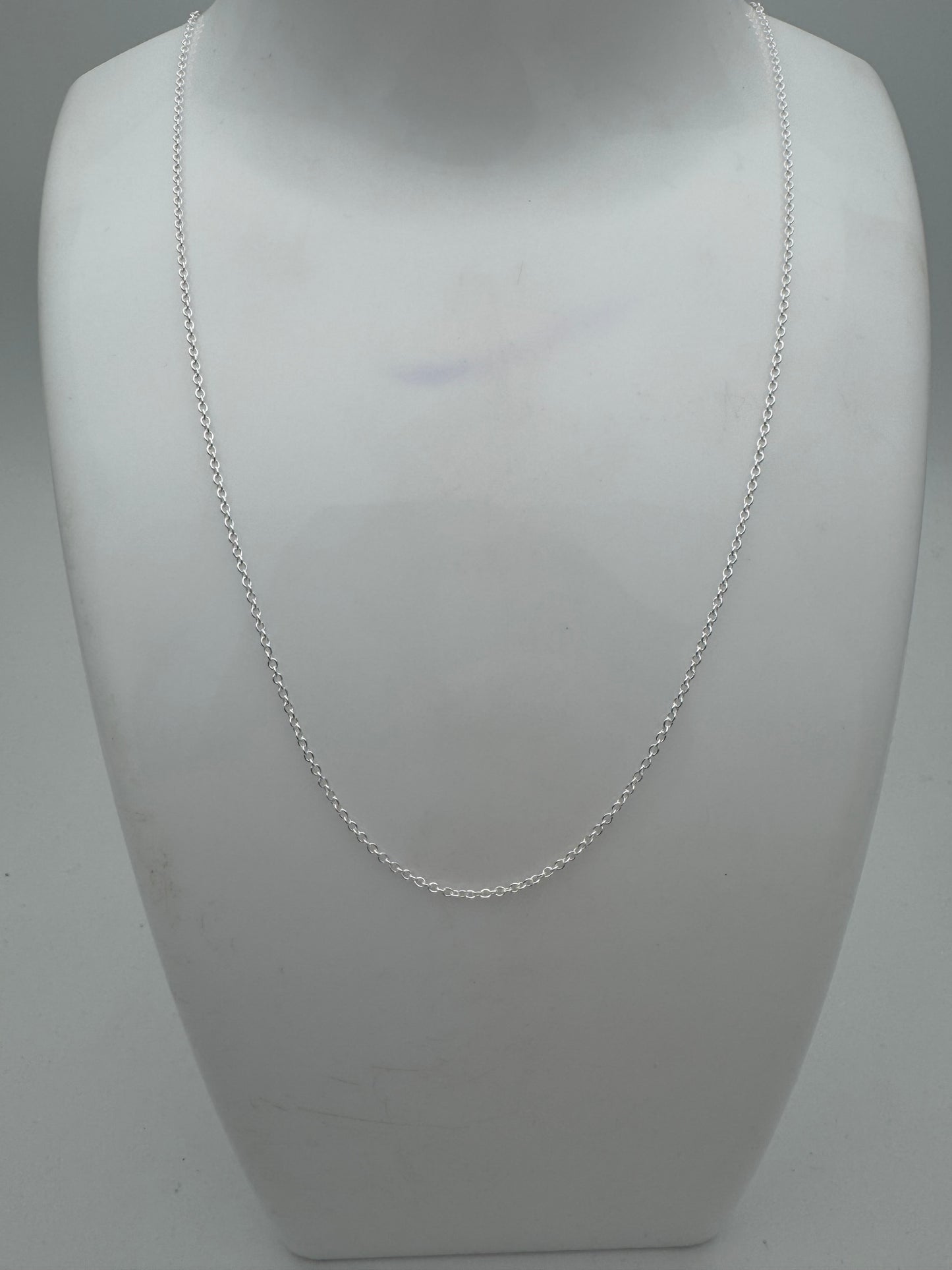 Anti Tarnish 925 Sterling Silver Italian Cable Chain 18"