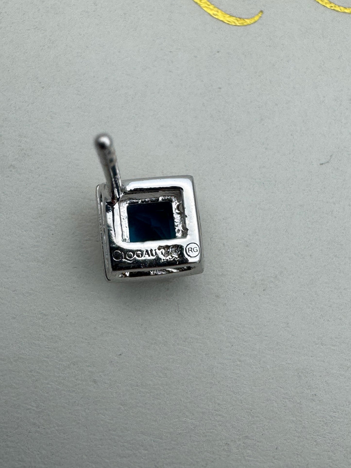 Clogau Sterling Silver & 9ct Rose Gold Kensington Love Story Blue Topaz Stud Earrings RRP £169.00