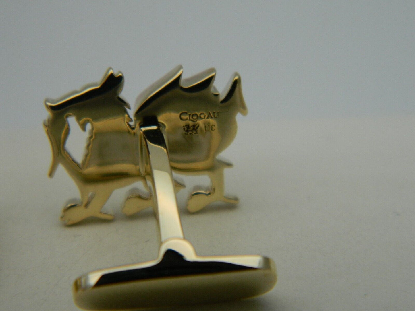 Clogau 9ct Yellow & Rose Gold Welsh Dragon Cuff Links