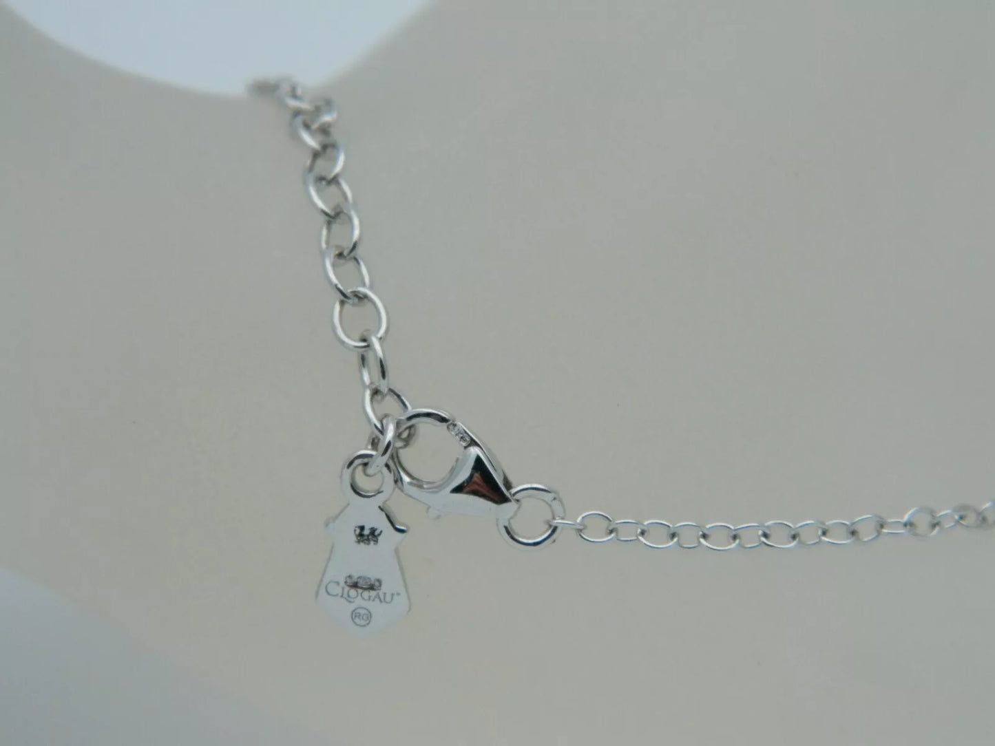 Clogau Sterling Silver & 9ct Rose Gold Wishbone Diamond Bracelet (Slight Second)