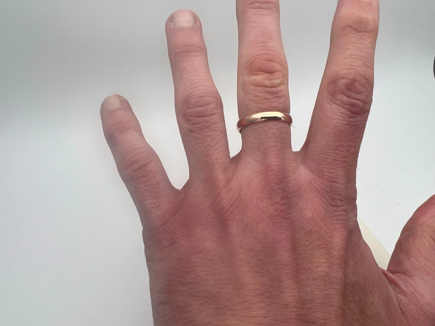 Clogau 9ct Rose Gold 4mm Windsor Wedding Band Ring size Z