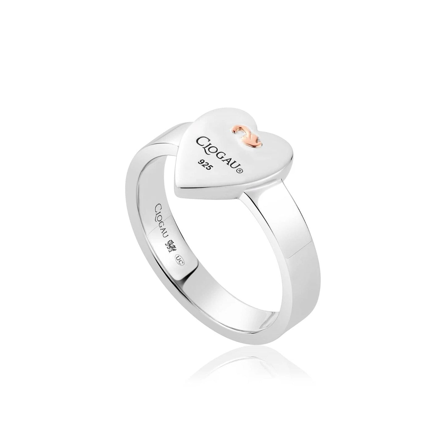 Clogau Sterling Silver & 9ct Rose Gold Tree of Life Insignia Heart Ring RRP £149.00 size K, L, M, N, O or Q