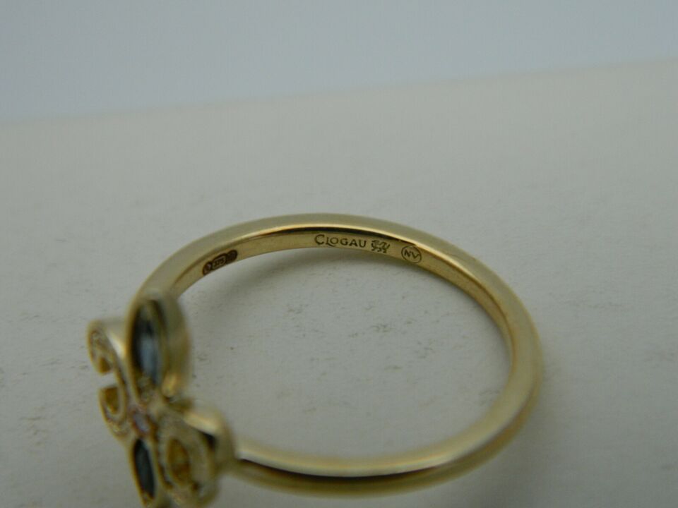 Clogau 9ct Yellow Gold Bohemia Blue Sapphire Ring size J, L, M, N, O, Q, R or S