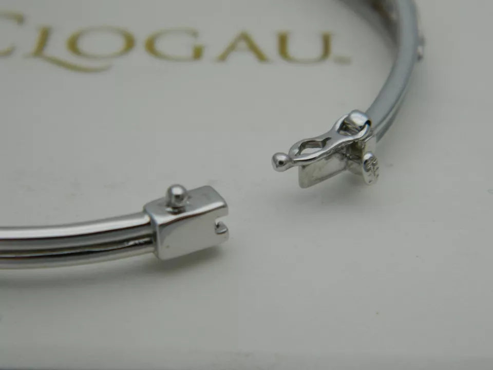 Clogau Sterling Silver & 9ct Rose Gold Tree of Life Bangle (Slight Second)