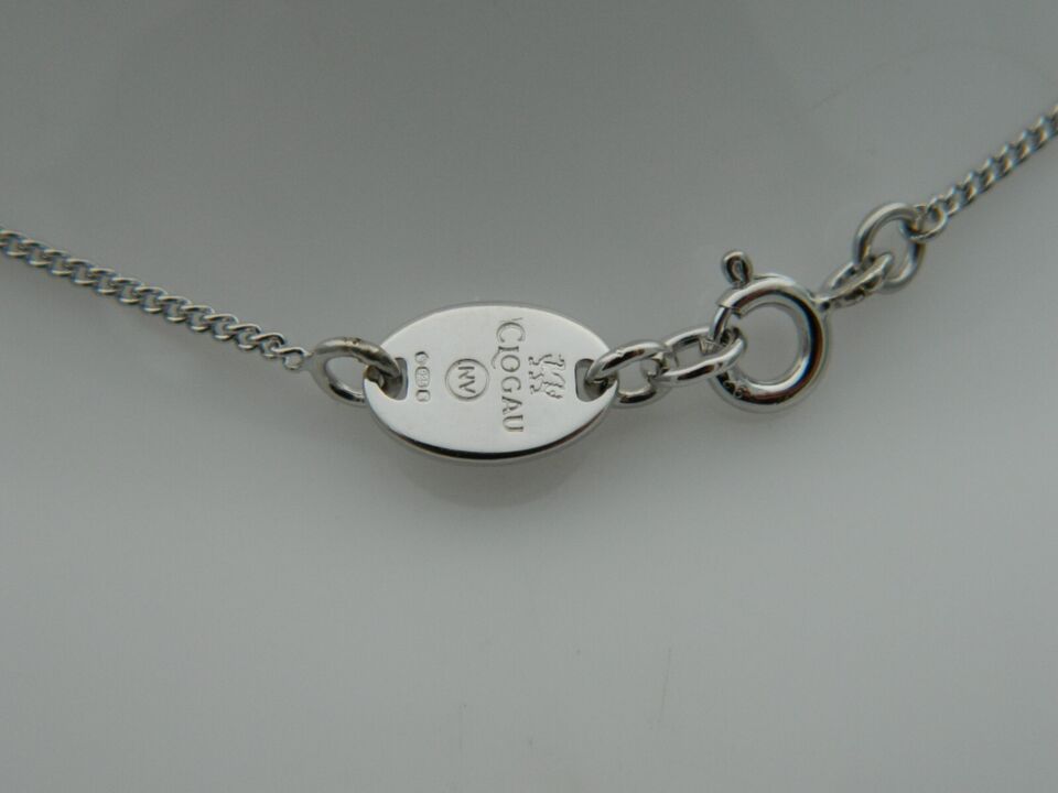 Sterling Sterling Silver & 9ct Rose Gold Royal Crown White Topaz Pendant