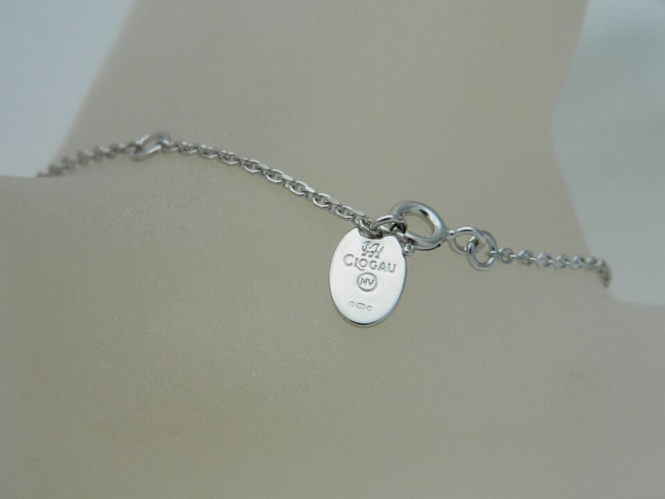 Clogau Sterling Silver & 9ct Rose Gold Cariad Links White Topaz Bracelet