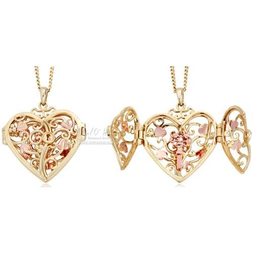 Clogau 9ct Yellow & Rose Gold Large Kensington Heart Key Locket (pre loved)
