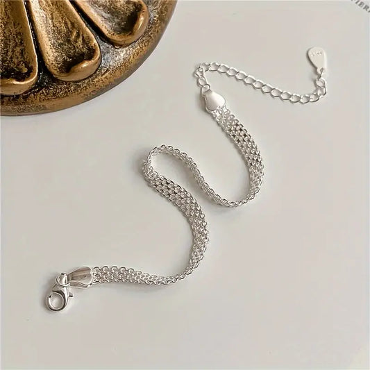 Sterling Silver 5mm Mesh Chain Bracelet