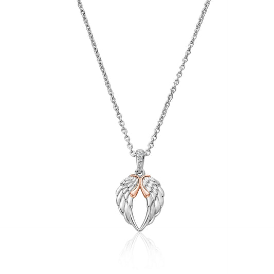 Clogau Sterling Silver & 9ct Rose Gold Seraphina Topaz Pendant
