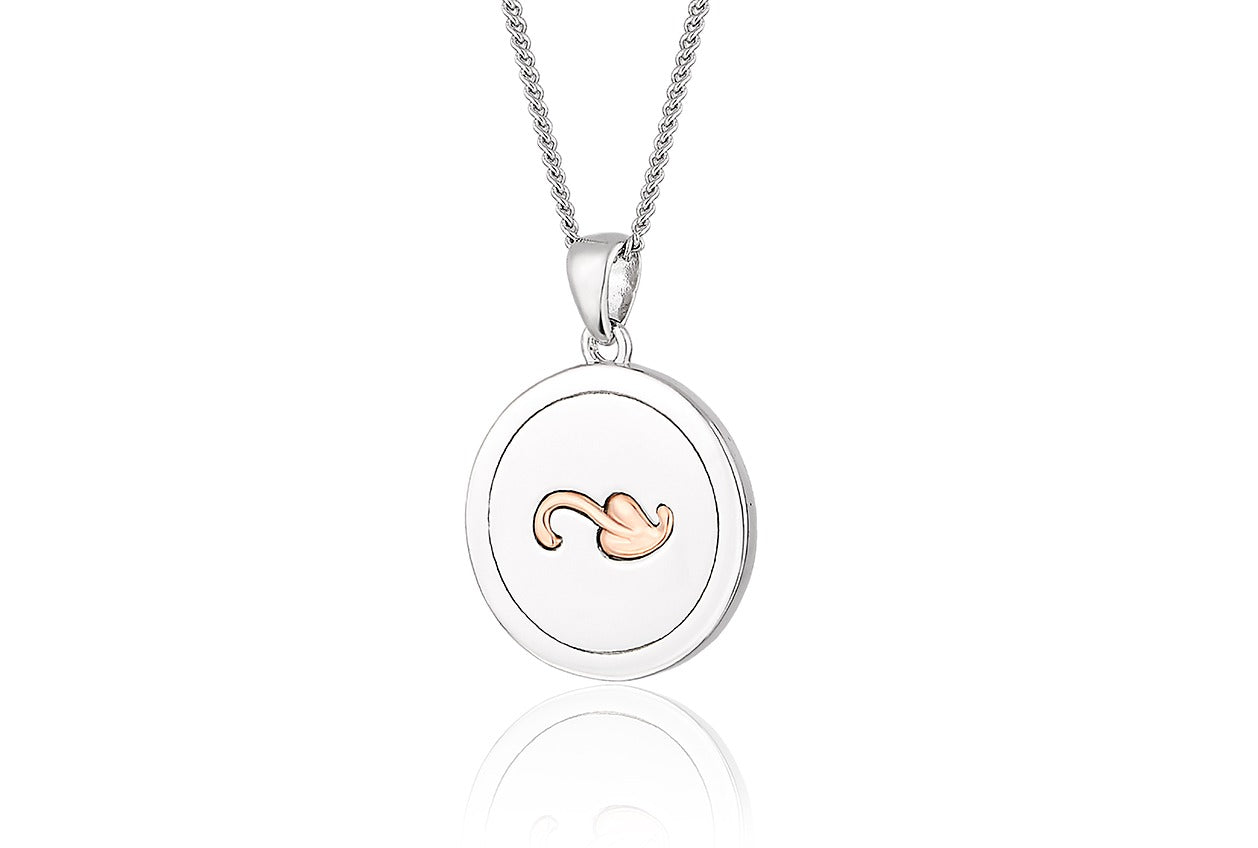 Clogau Sterling Silver & 9ct Rose Gold Tree of Life Insignia Pendant