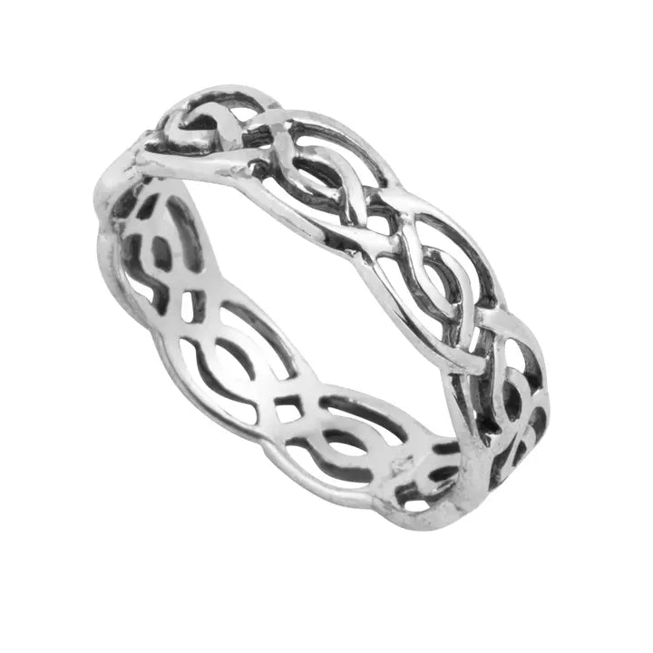 Sterling Silver Unisex 5mm Celtic Band Ring