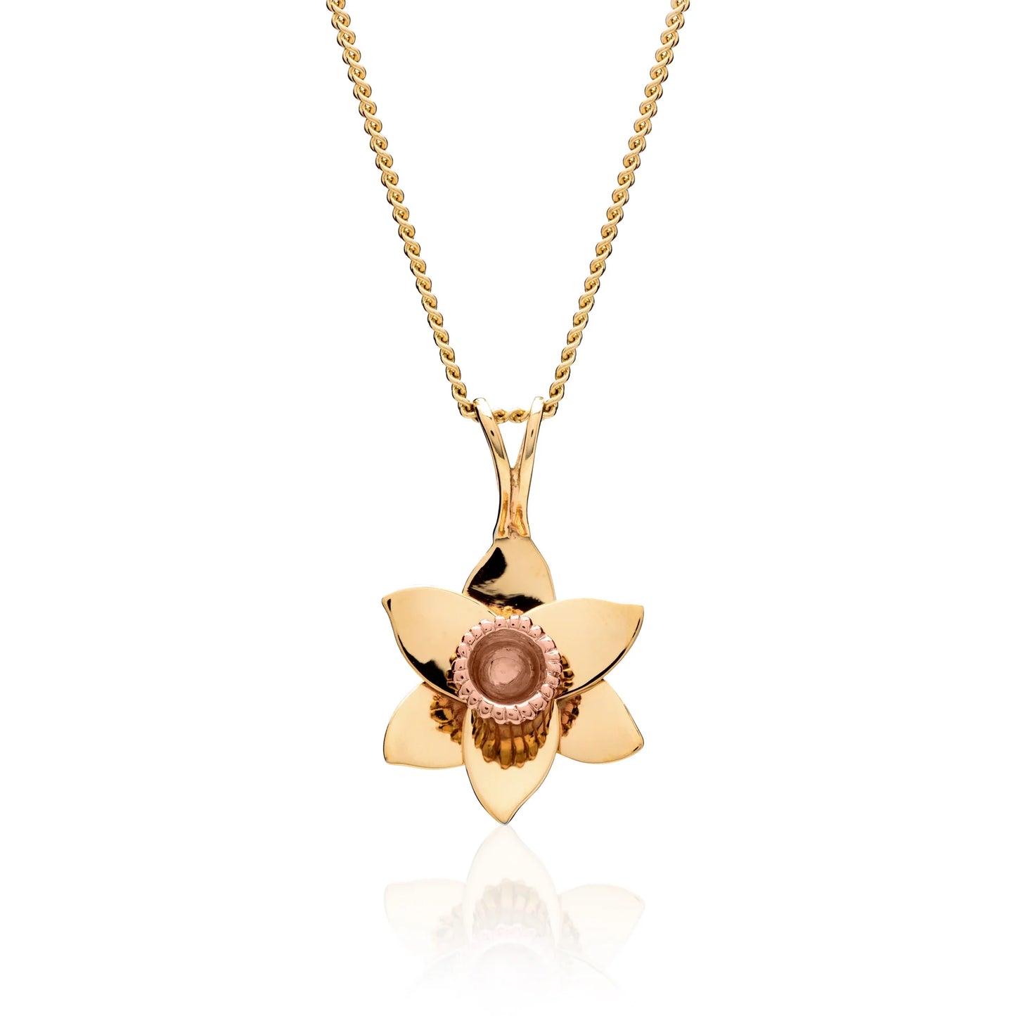 Clogau 9ct Yellow & Rose Gold Daffodil Pendant