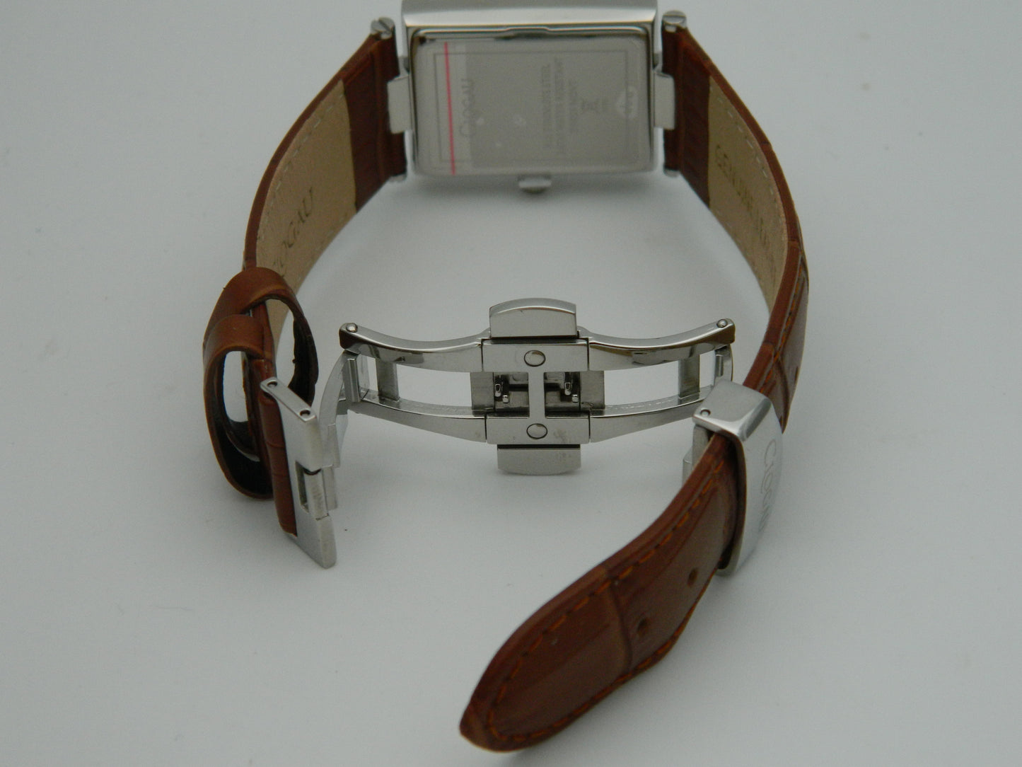 Clogau Men's Timeless Stainless Steel Wrist Watch With Brown Leather Strap