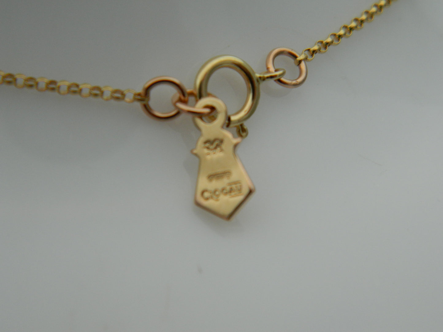 Clogau 14ct Yellow & Rose Gold Diamond Kensington Key Pendant