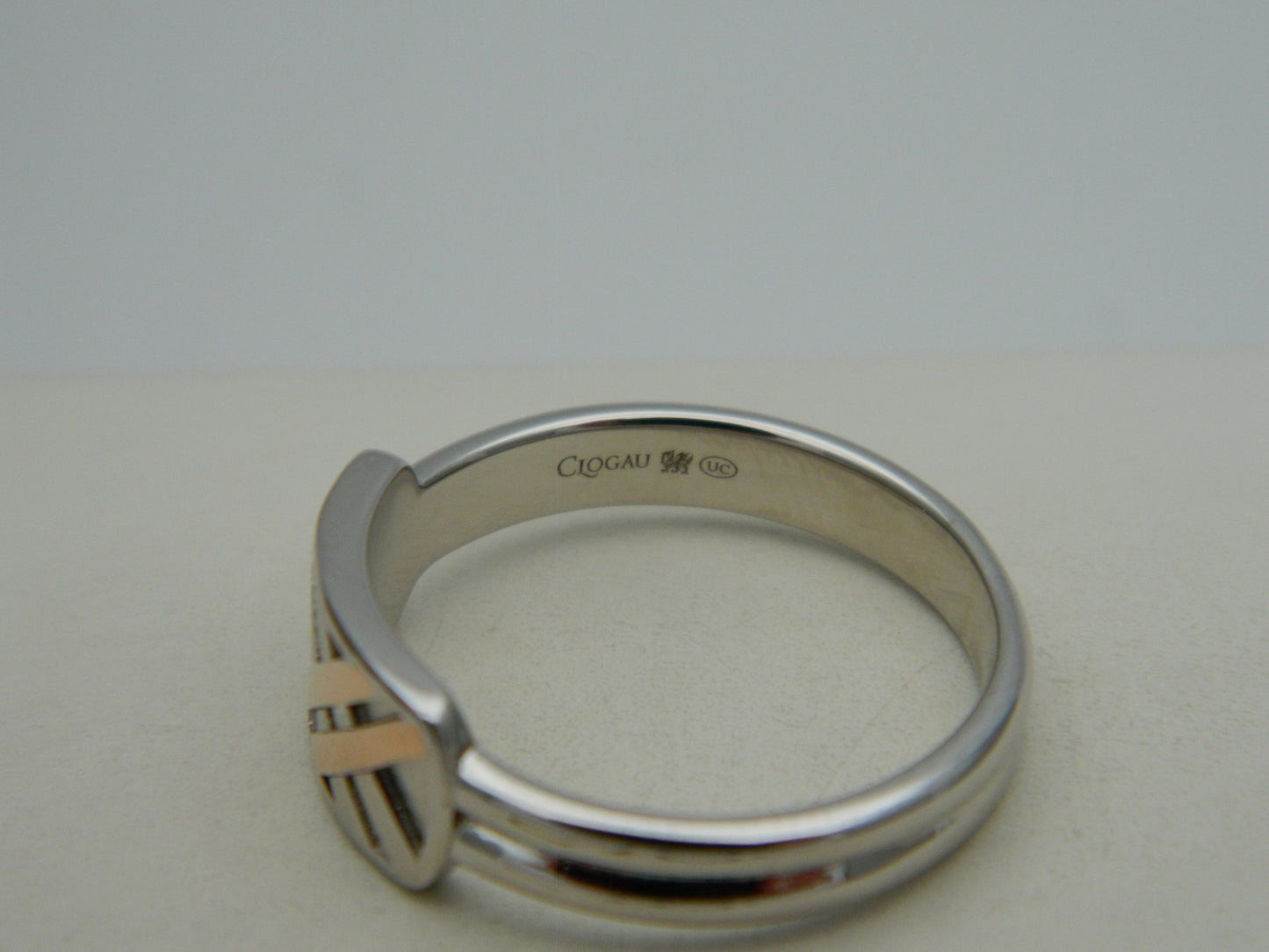 Clogau Sterling Silver & 9ct Rose Gold Welsh Tartan Ring size L, M, N, O, P, Q, R or S