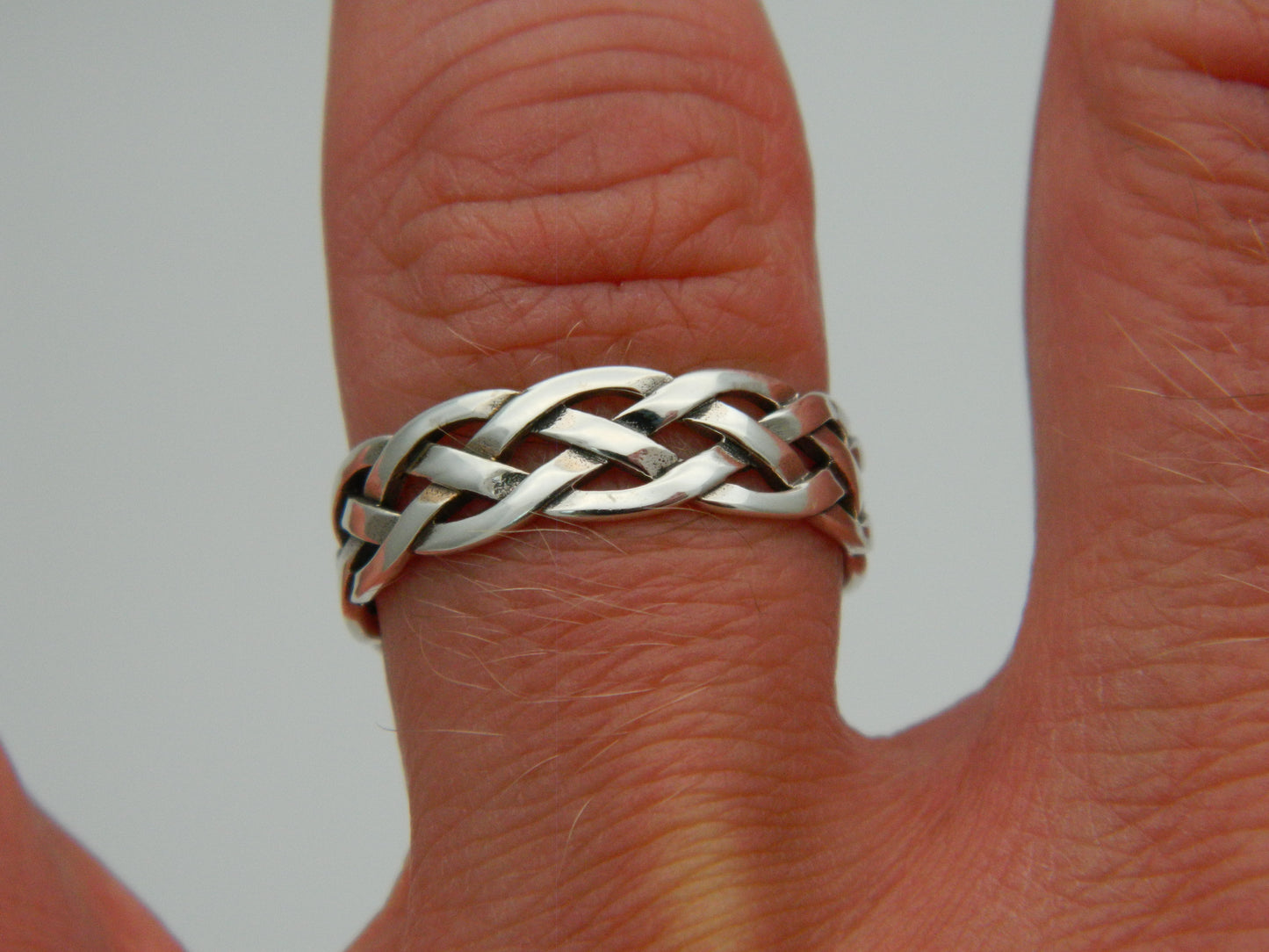 Sterling Silver 6mm Unisex Celtic Band Ring