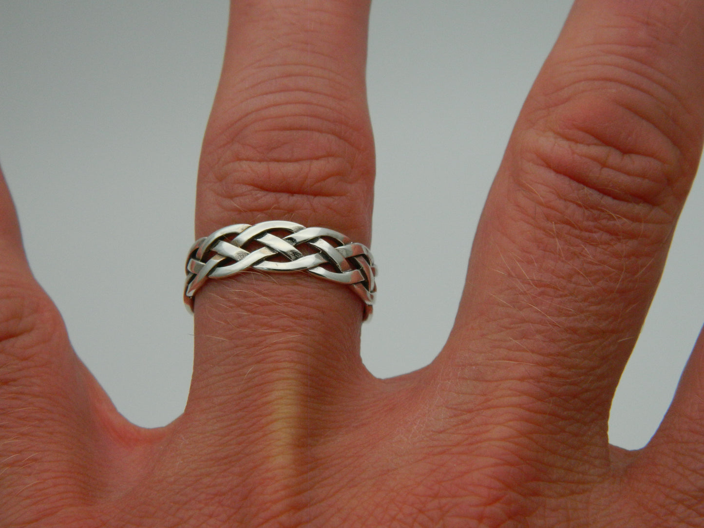 Sterling Silver 6mm Unisex Celtic Band Ring