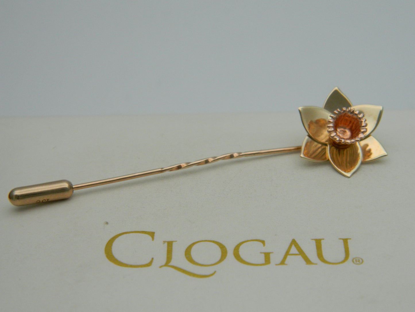 Clogau 9ct Yellow & Rose Gold Daffodil Lapel Pin (used)