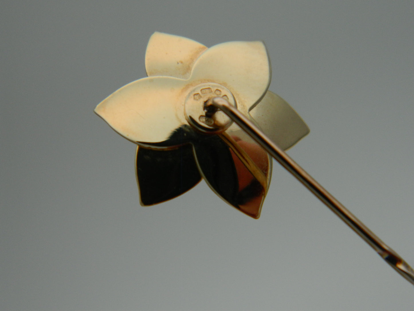 Clogau 9ct Yellow & Rose Gold Daffodil Lapel Pin (used)