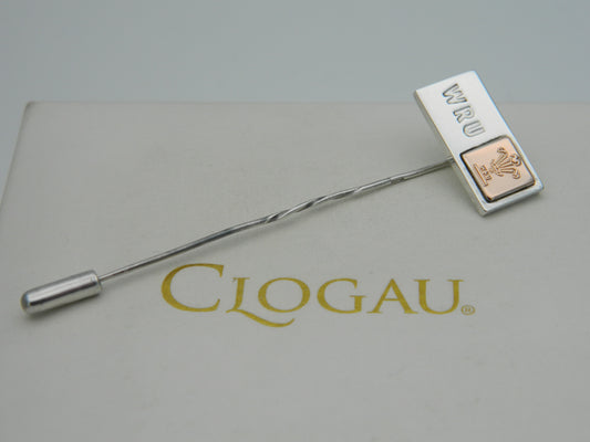 Clogau Sterling Silver & 9ct Rose Gold Welsh Rugby Union Lapel Pin (Slight Second)