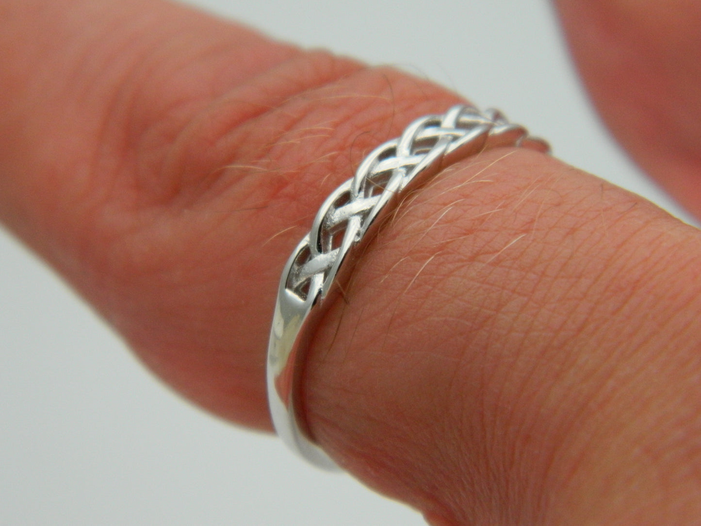 Sterling Silver Adjustable 3mm Celtic Knot Ring