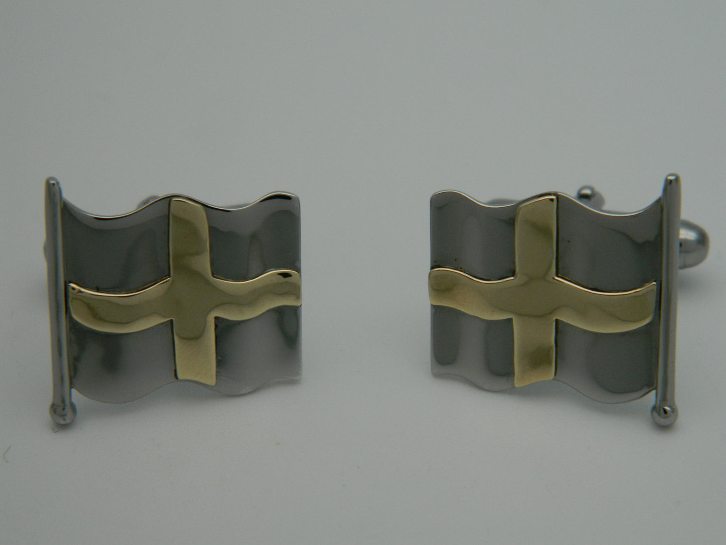 Clogau Sterling Silver & 9ct Yellow Gold St David's Cufflinks