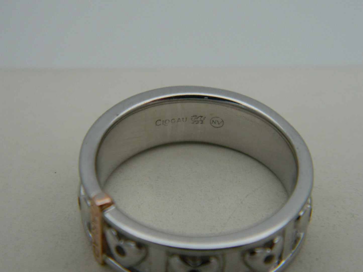 Clogau Sterling Silver & 9ct Rose Gold Cariad Ring RRP £189.00 size L, N or Q