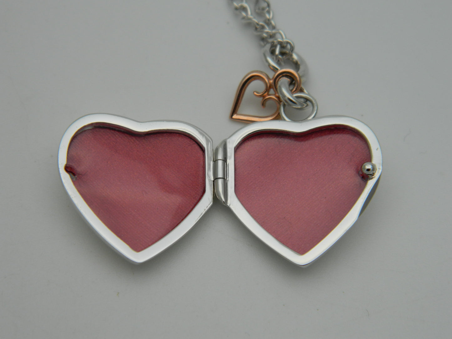Clogau Sterling Silver & 9ct Rose Gold Cariad Heart Locket RRP £229.00 (slight second)