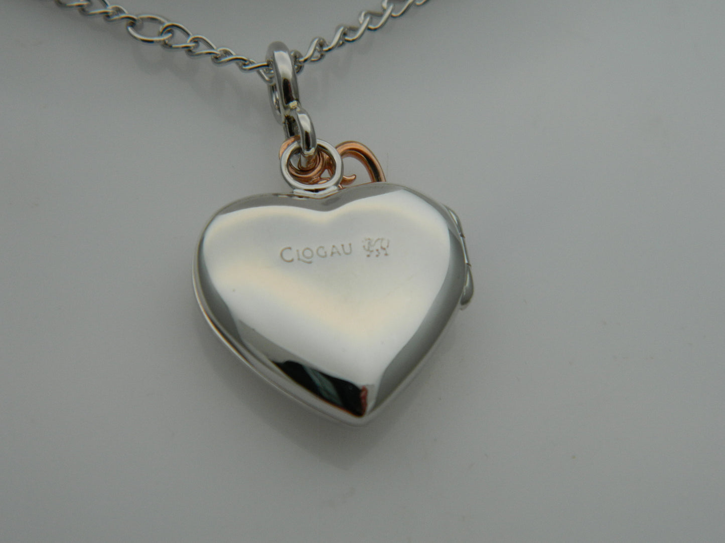 Clogau Sterling Silver & 9ct Rose Gold Cariad Heart Locket RRP £229.00 (slight second)