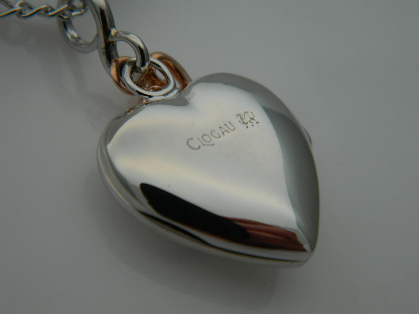 Clogau Sterling Silver & 9ct Rose Gold Cariad Heart Locket RRP £229.00 (slight second)