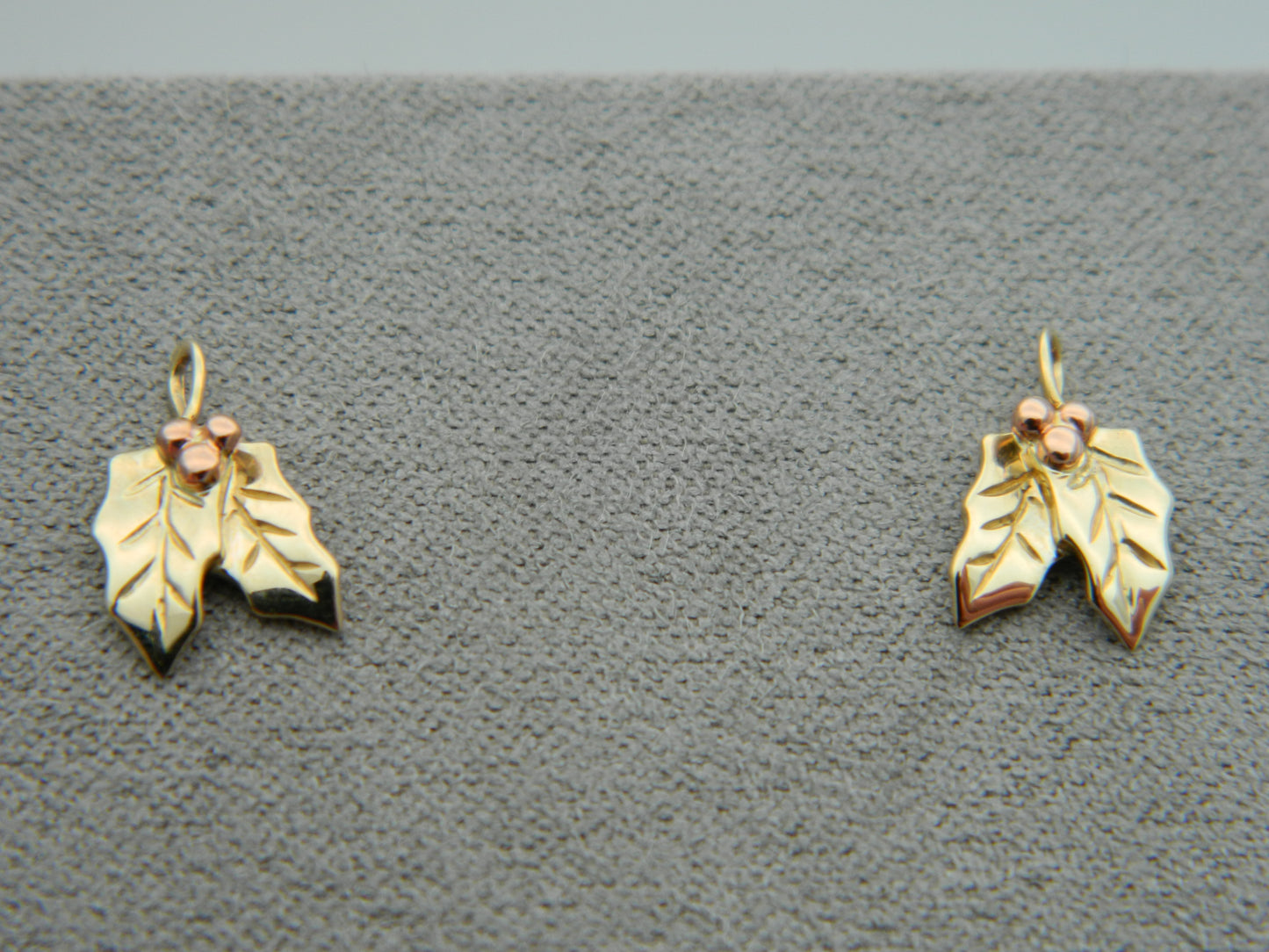 Clogau 9ct Yellow & Rose Gold Holly Stud Earrings