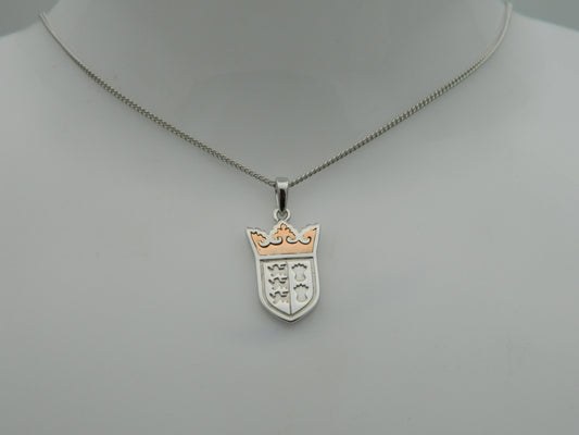 Clogau Sterling Silver & 9ct Rose Gold Chester Racecourse Pendant