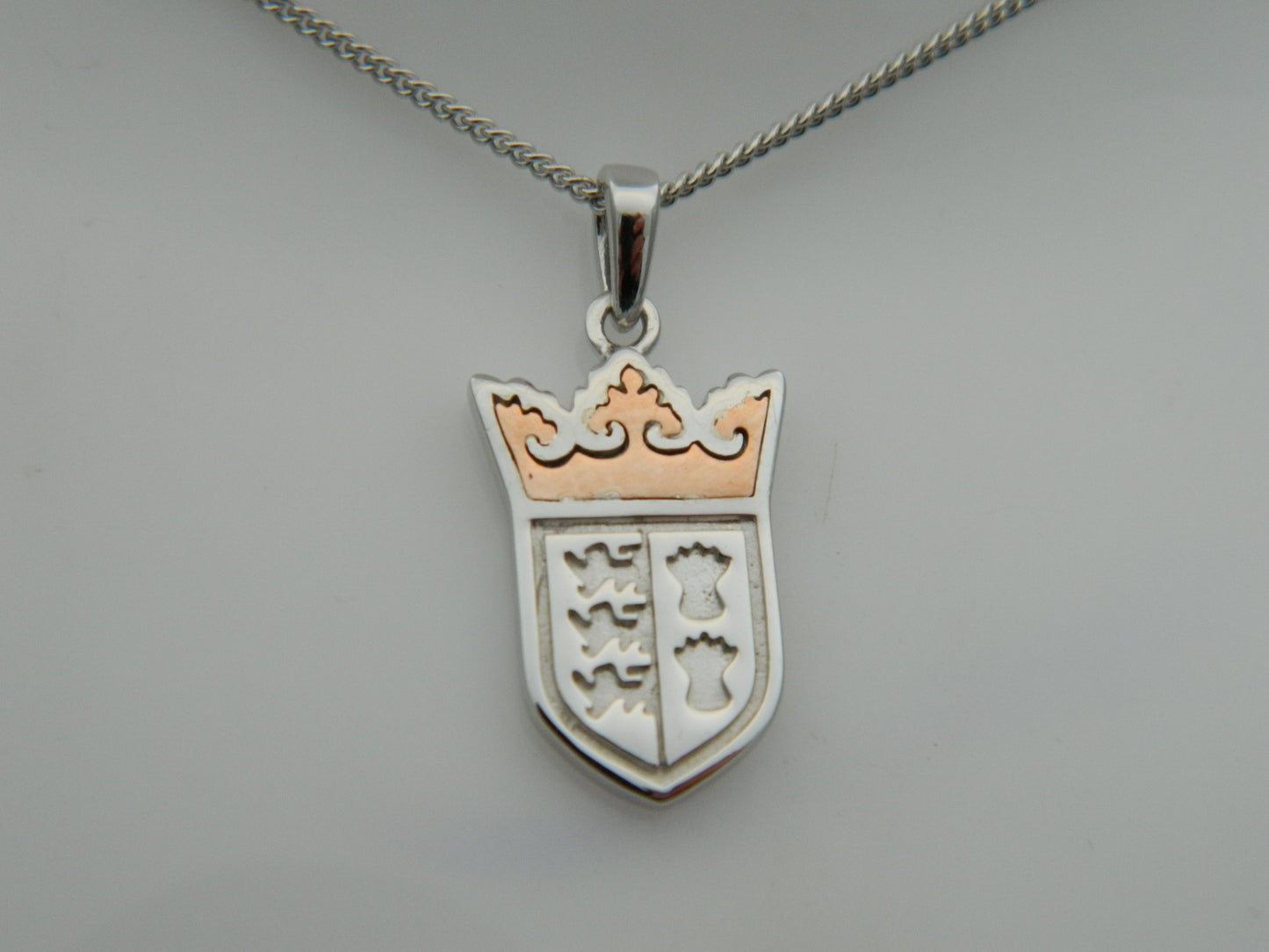 Clogau Sterling Silver & 9ct Rose Gold Chester Racecourse Pendant